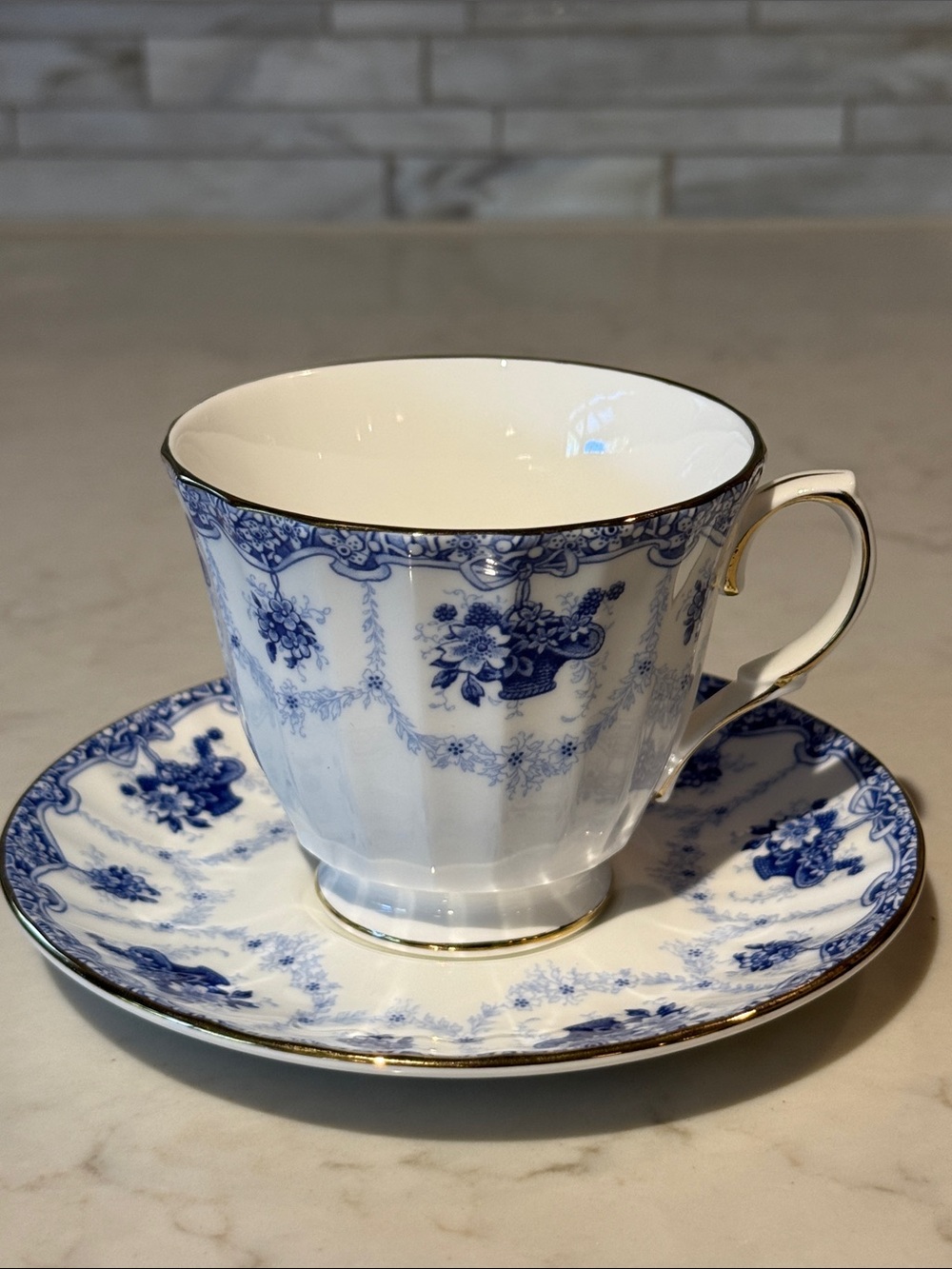 Vintage Duchess Genevieve Bone China Cup & Saucer